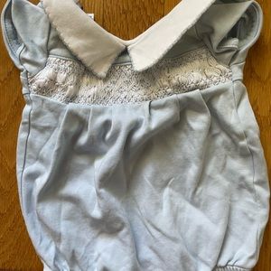 Smocked Blue Bubble - PRECIOUS for baby boy!